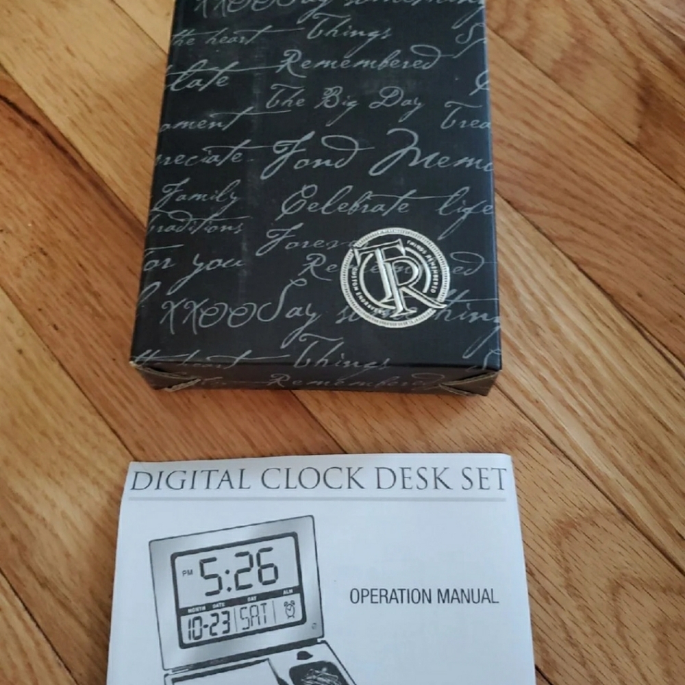 Clock and desk set